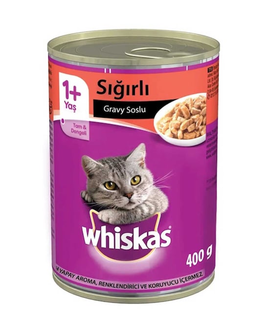Whiskas Kedi Maması 400 Gr Konserve Sığır Etli