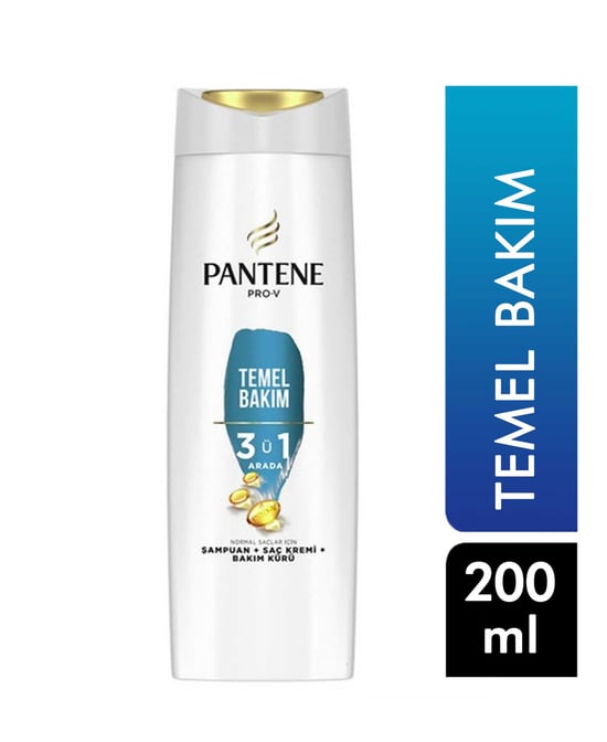 Pantene Şampuan 200 Ml 3'ü 1 Arada Temel Bakım