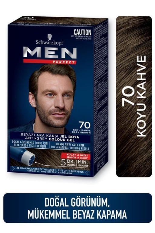 Schwarzkopf Men Perfect Saç Boyası 70 - Koyu Kahve