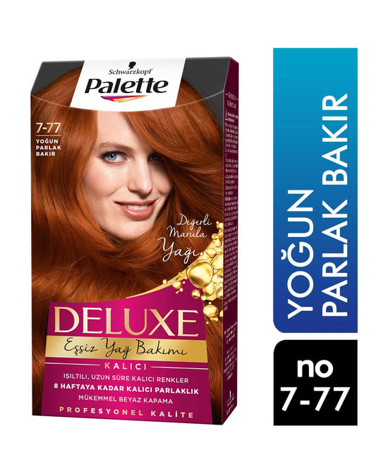Palette Deluxe Saç Boyası No:7.77 Yoğun Parlak Bakır