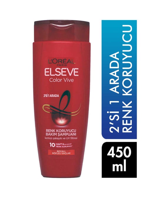 Elseve Şampuan 450 Ml 2'si1 Arada Renk Koruyucu