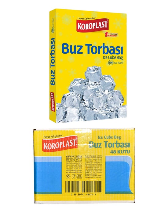 Koroplast Buz Torbası 196 Buz Küpü
