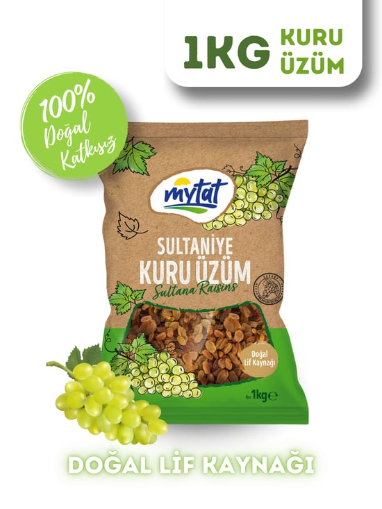 Mytat Doğal 10 No Sultaniye Kuru Üzüm 1 Kg