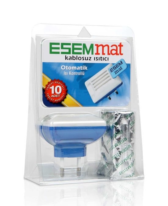 Esemmat Kablosuz Otomatik Isı Kontrollü Cihaz + 10 Adet Mat