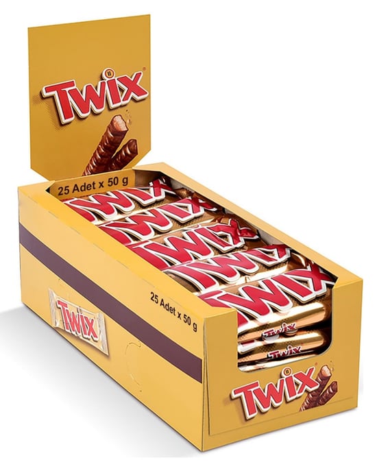 Twix Çikolata 50 Gr 25'li Paket