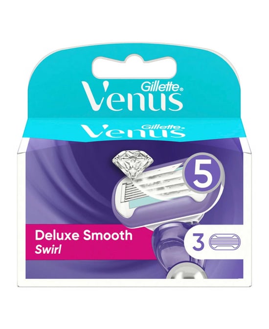 Gillette Venüs Deluxe Smooth Swirl Tıraş Bıçağı Yedek 3'lü