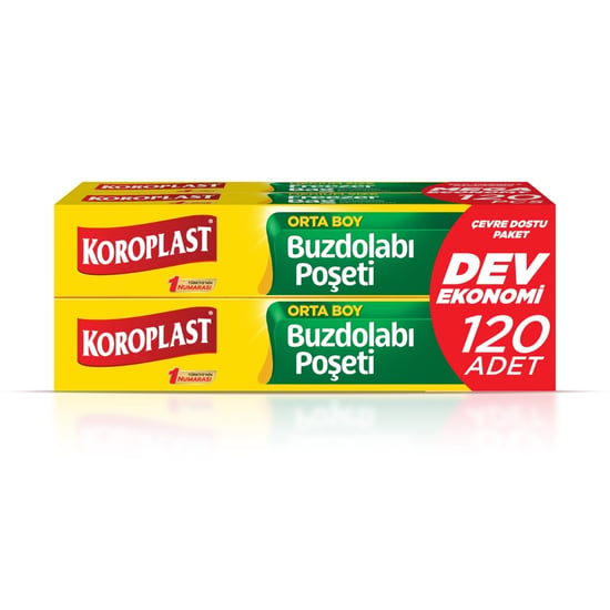 Koroplast Orta Boy Buzdolabı Poşeti 120'li – Ekonomik Paket