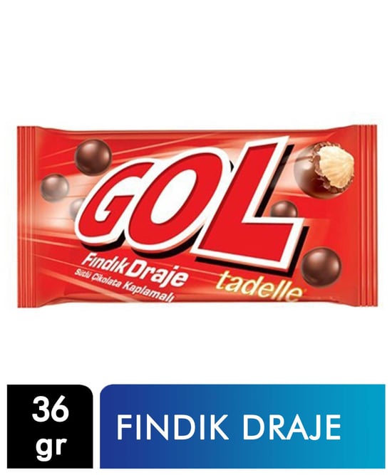 Tadelle Gol Sütlü Çikolata Kaplı Fındık Draje 36 Gr X 12'li Paket