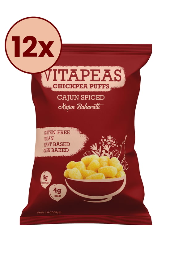 Vitapeas Kajun Baharatlı Nohut Cipsi 55 G X 12