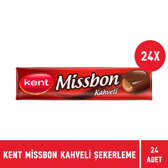 Kent Missbon Kahve Aromalı Nostaljik Şekerleme 43 Gr - 24 Adet