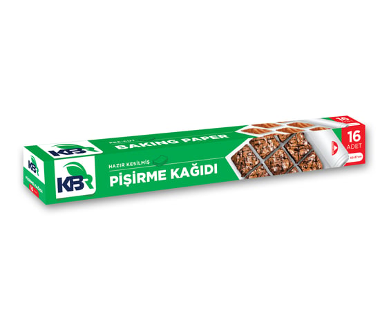 KBR Pişirme Kağıdı Kesilmiş 16 Yaprak 42X37 Cm