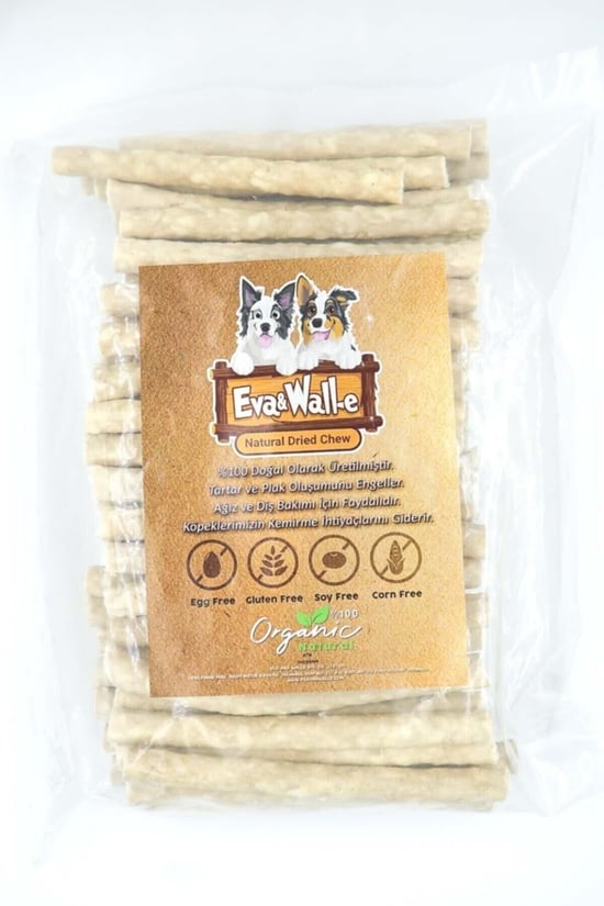Eva & Walle Doğal Köpek Kemiği Munchy Çubuk 500 gr | Köpek Ödül Kemiği & Diş Kaşıma Kemiği |