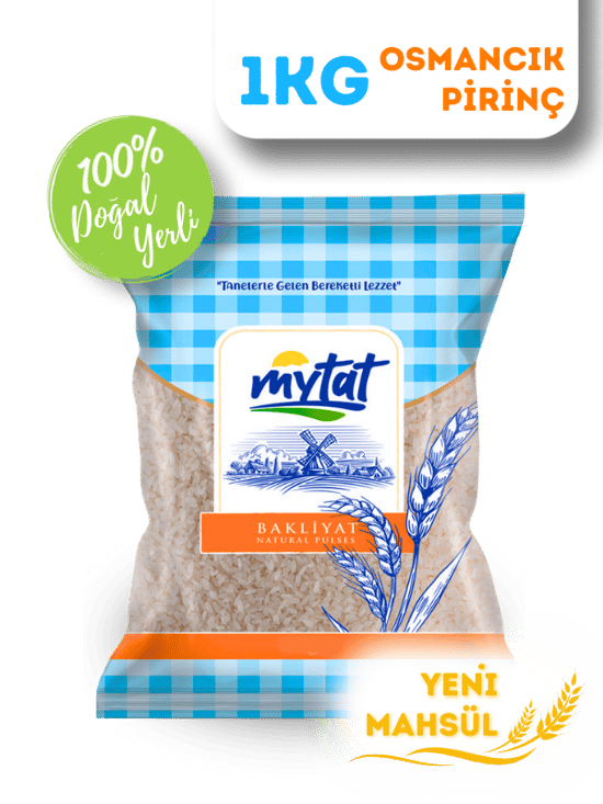 Mytat Doğal Yerli Üretim Osmancık Pirinç 1 Kg