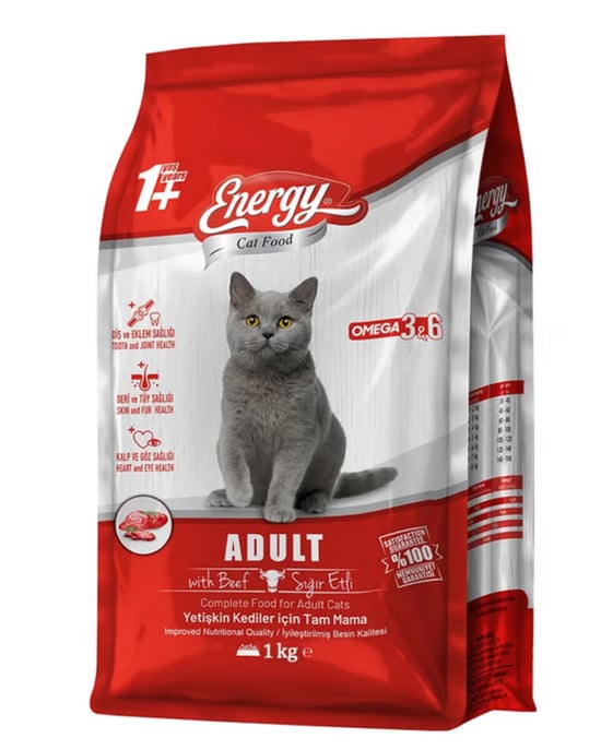 Energy Kedi Maması 1 Kg Etli