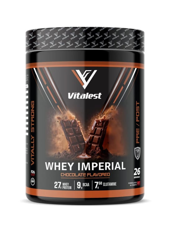 Vitalest Whey İmperial Çikolata Aromalı 988g. Protein Tozu 26 Servis